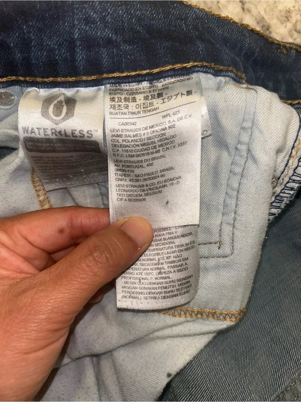 Levi's 505 Regular Fit Men's Straight-Leg W34 L32 Blue Denim EUC